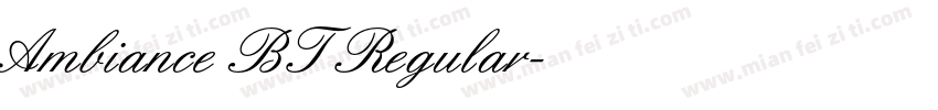 Ambiance BT Regular字体转换